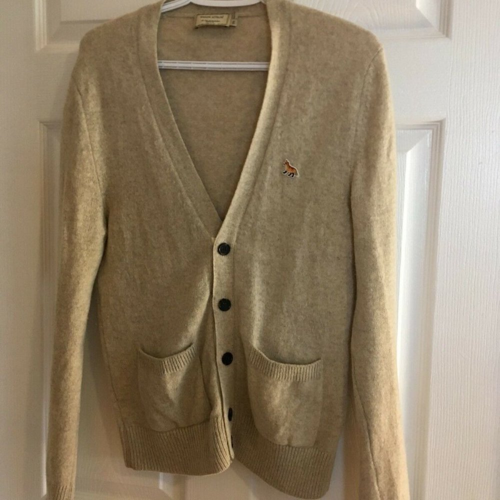 Maison Kitsune Fox Unisex Cardigan XS